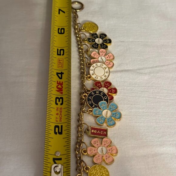 Beautiful Coach Charm Bracelet with 11 Charms and Coach Pouch - 7 inches - Picture 13 of 16